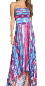 Felicity & Coco Strapless Neon Maxi Dress